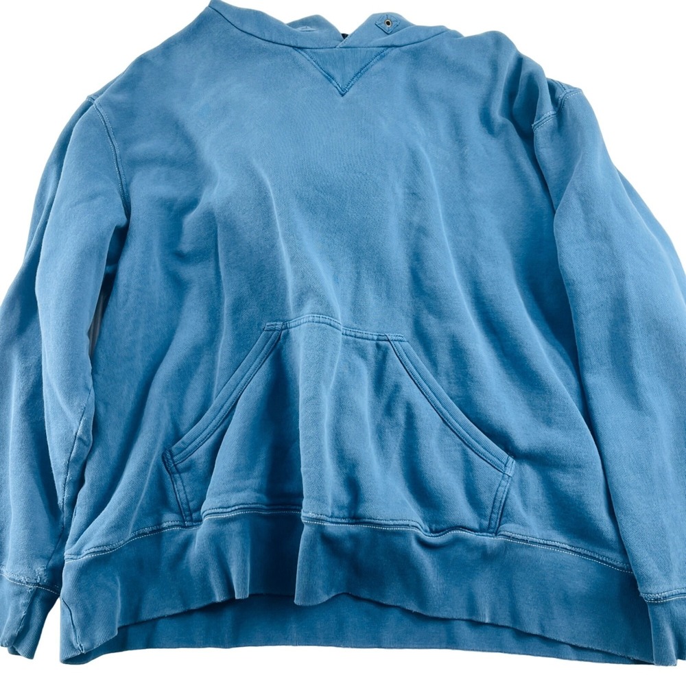 Tommy Hilfiger Women's Hoodie Sweatshirt size XL Blue Cotton Blend